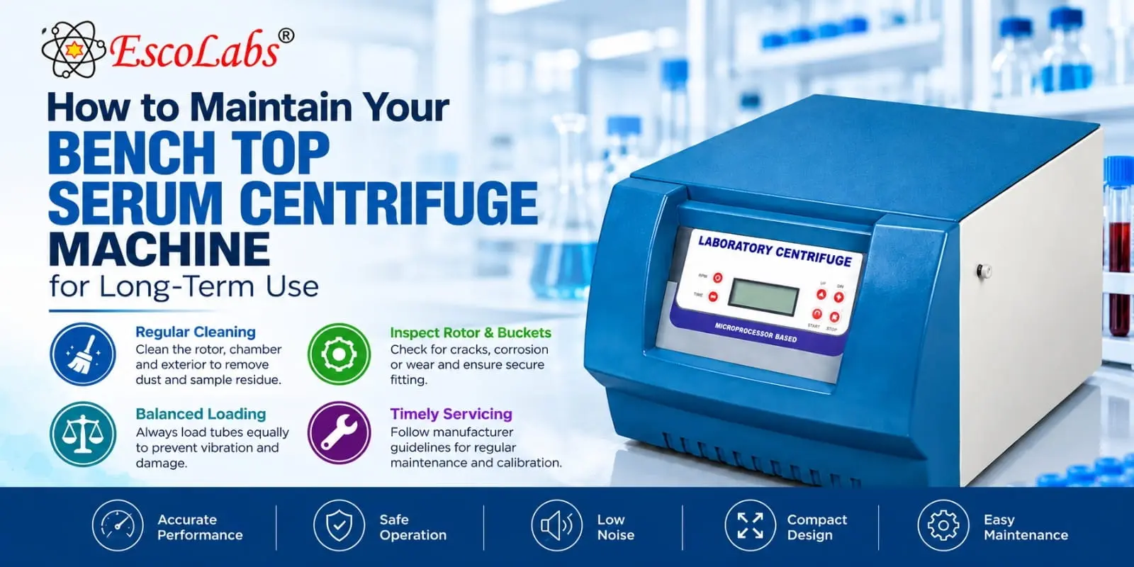 How to Maintain Your Bench Top Serum Centrifuge Machine for Long-Term Use